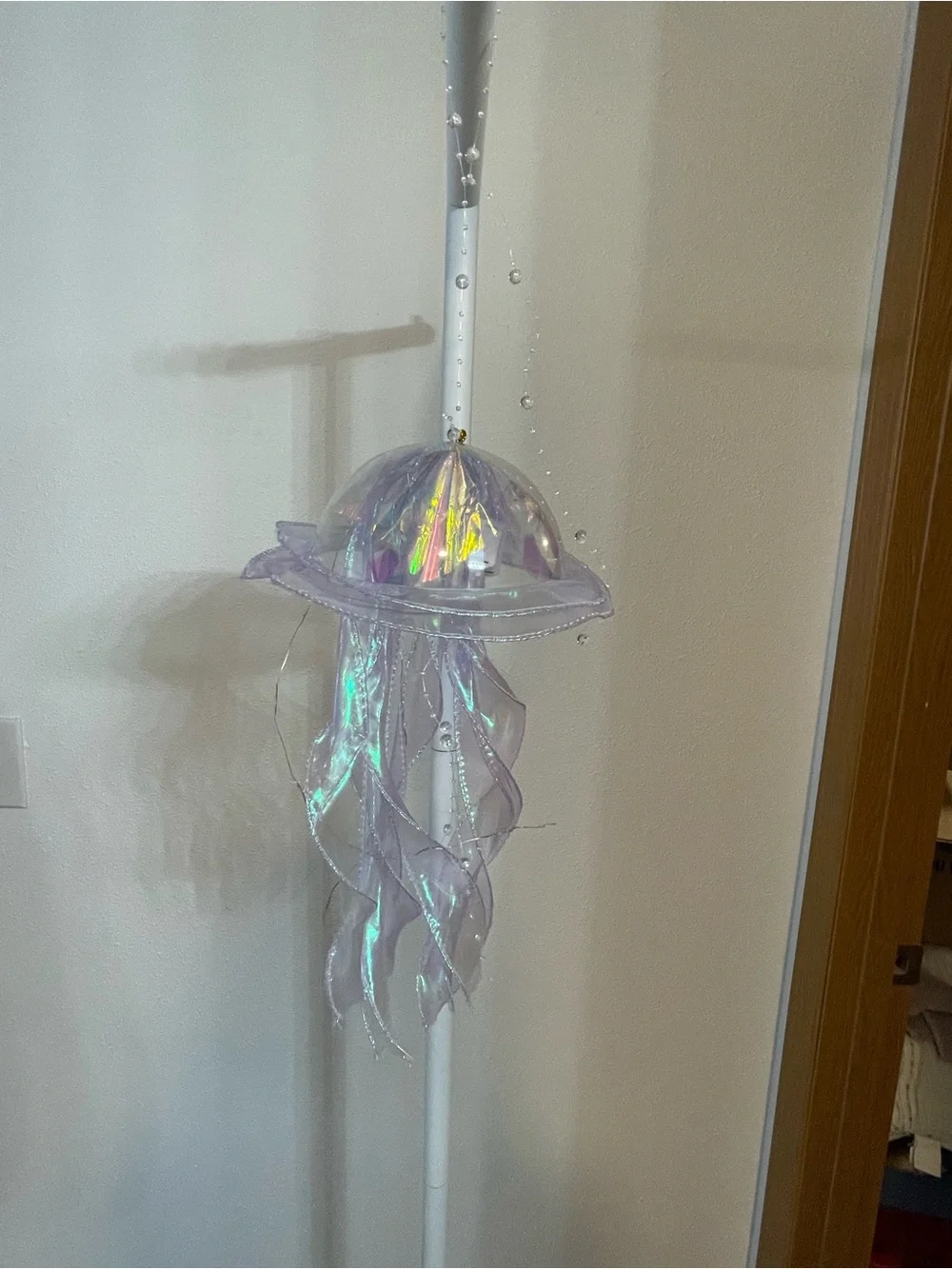 Iridescent Purple Jellyfish Hanging Party Decor - Unbranded